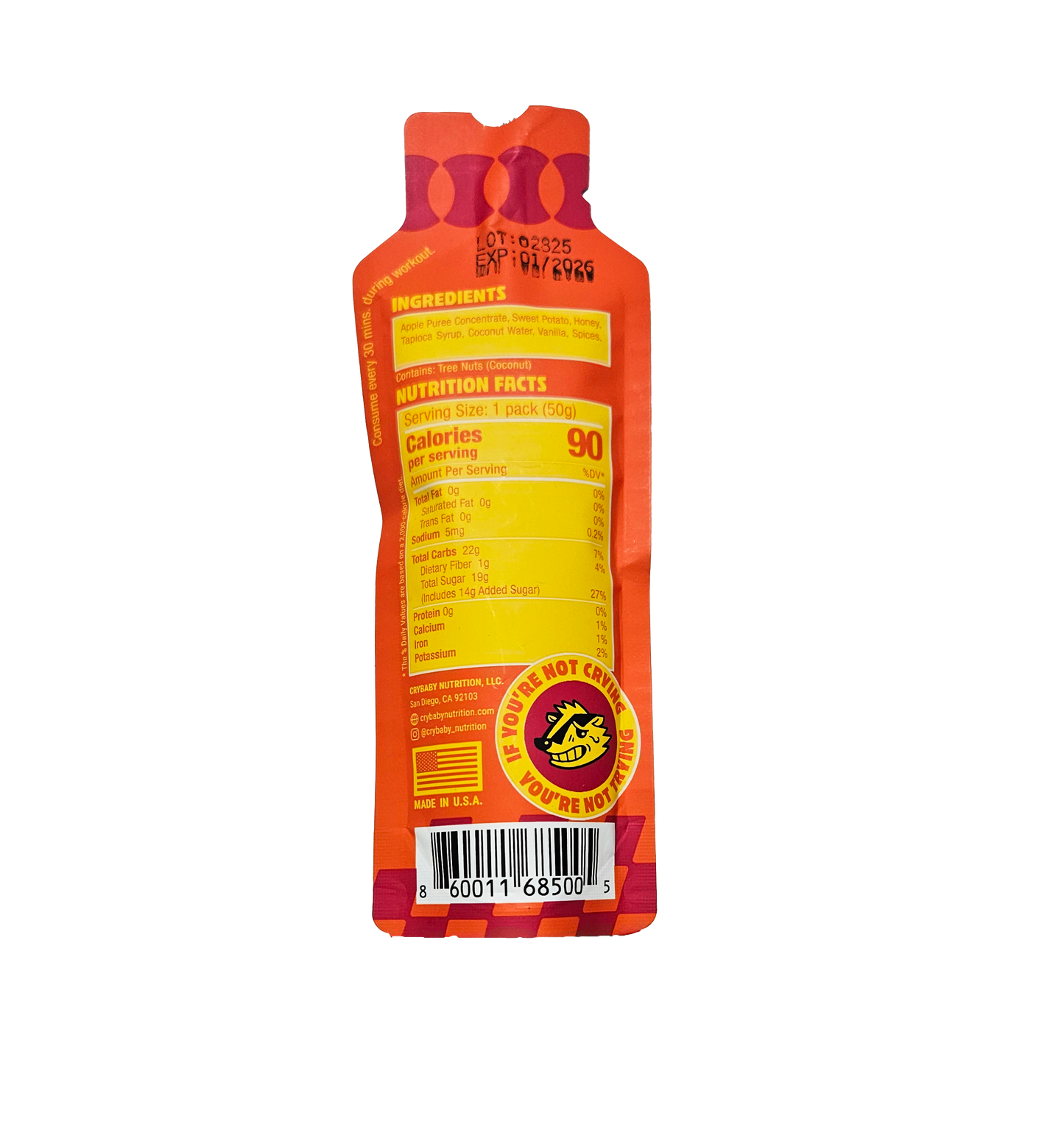Sweet Potato Pie Energy Gel - 12 Pack