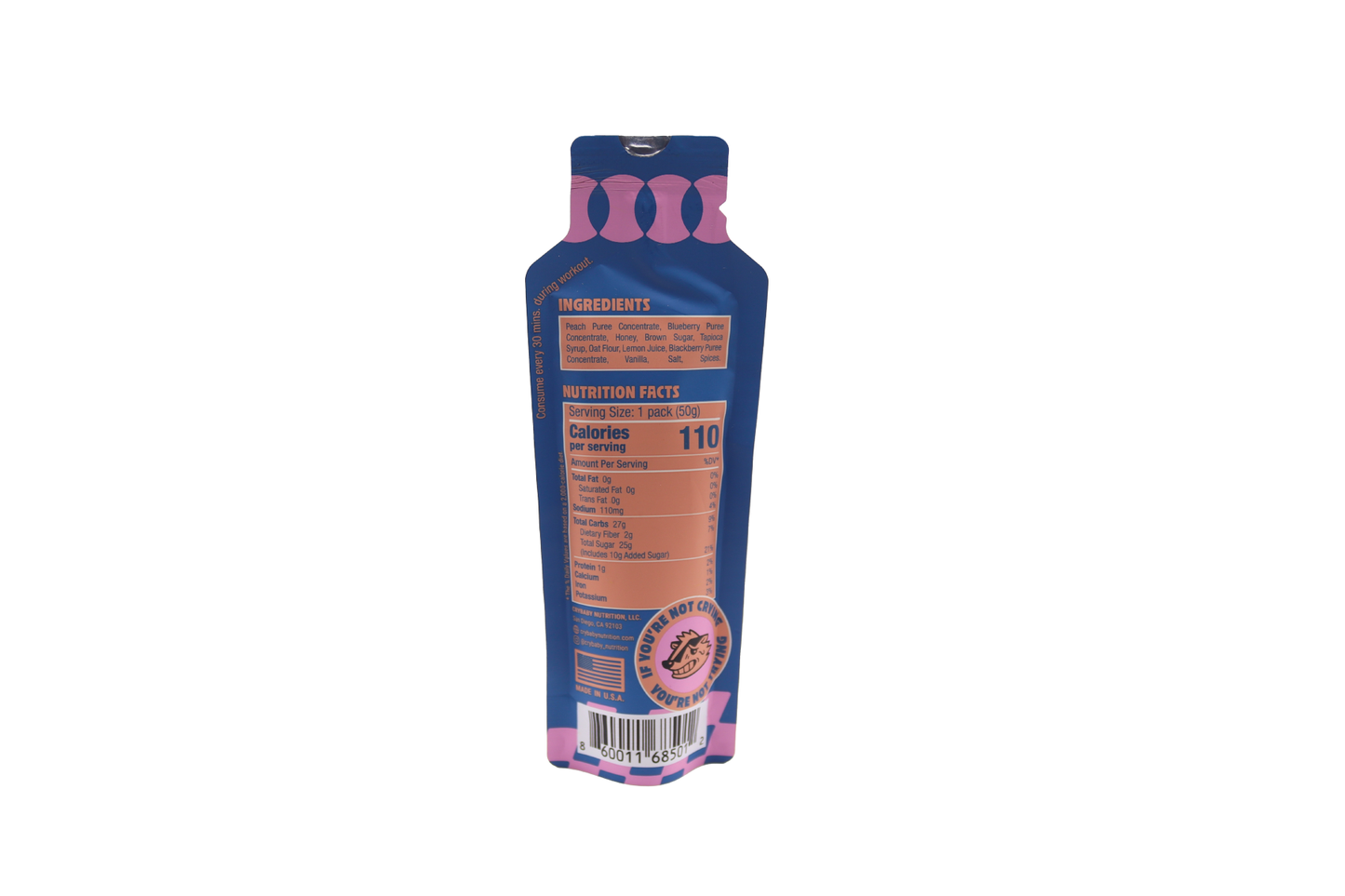 Peach Berry Cobbler Energy Gel - 12-Pack